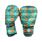 Ethnic Southwestern Navajo Pattern Print Boxing Gloves