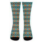 Ethnic Southwestern Navajo Pattern Print Crew Socks