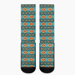 Ethnic Southwestern Navajo Pattern Print Crew Socks
