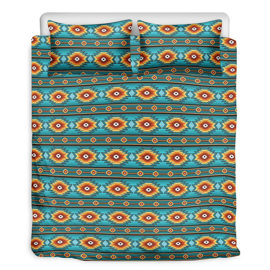 Ethnic Southwestern Navajo Pattern Print Duvet Cover Bedding Set