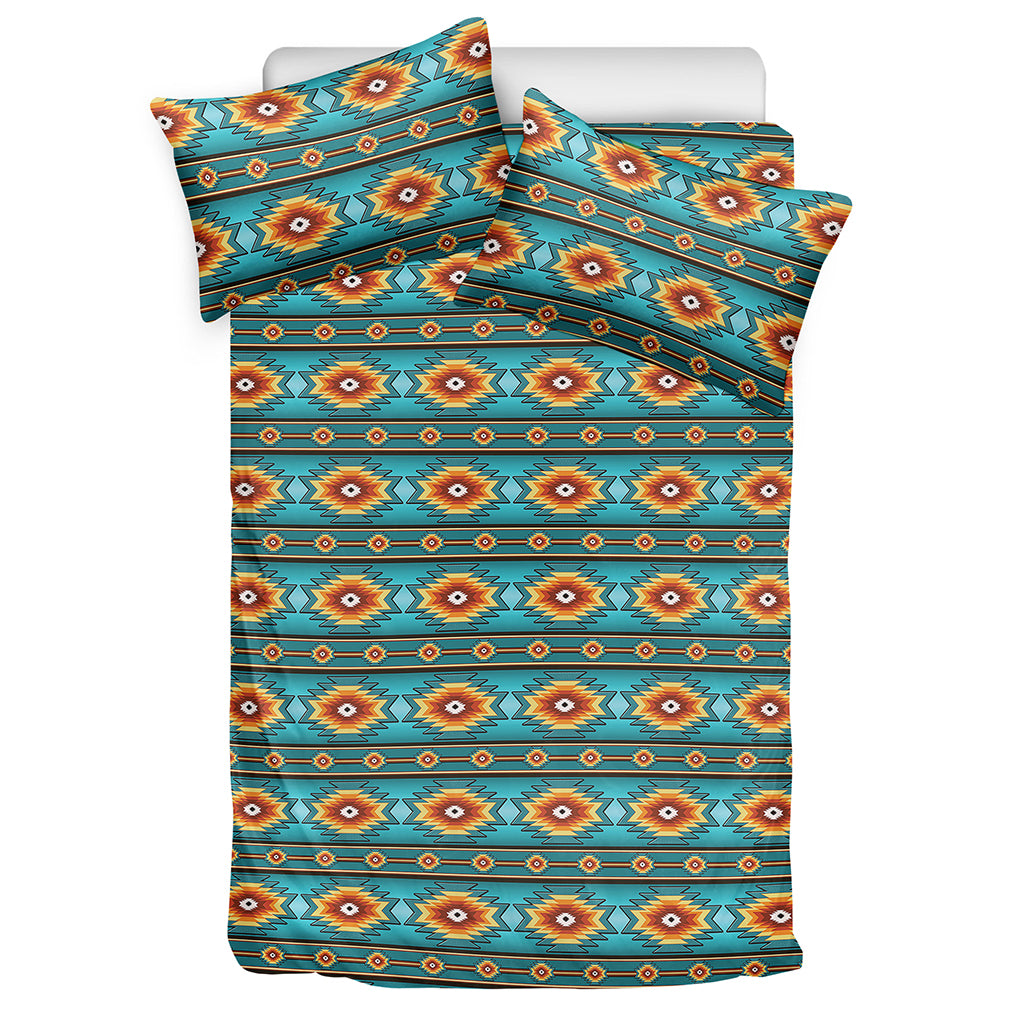 Ethnic Southwestern Navajo Pattern Print Duvet Cover Bedding Set