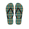 Ethnic Southwestern Navajo Pattern Print Flip Flops