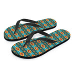 Ethnic Southwestern Navajo Pattern Print Flip Flops