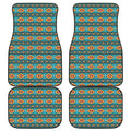Ethnic Southwestern Navajo Pattern Print Front and Back Car Floor Mats