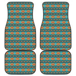 Ethnic Southwestern Navajo Pattern Print Front and Back Car Floor Mats