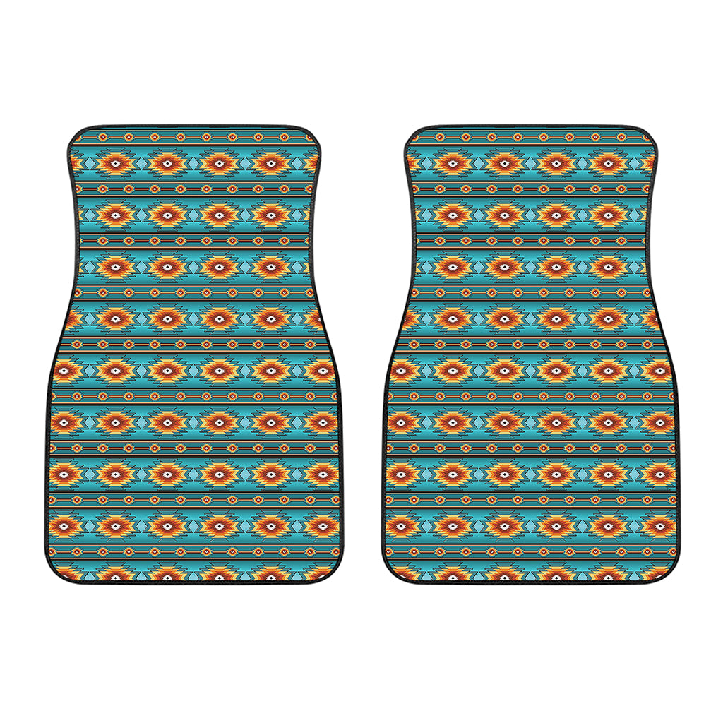 Ethnic Southwestern Navajo Pattern Print Front Car Floor Mats