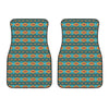 Ethnic Southwestern Navajo Pattern Print Front Car Floor Mats