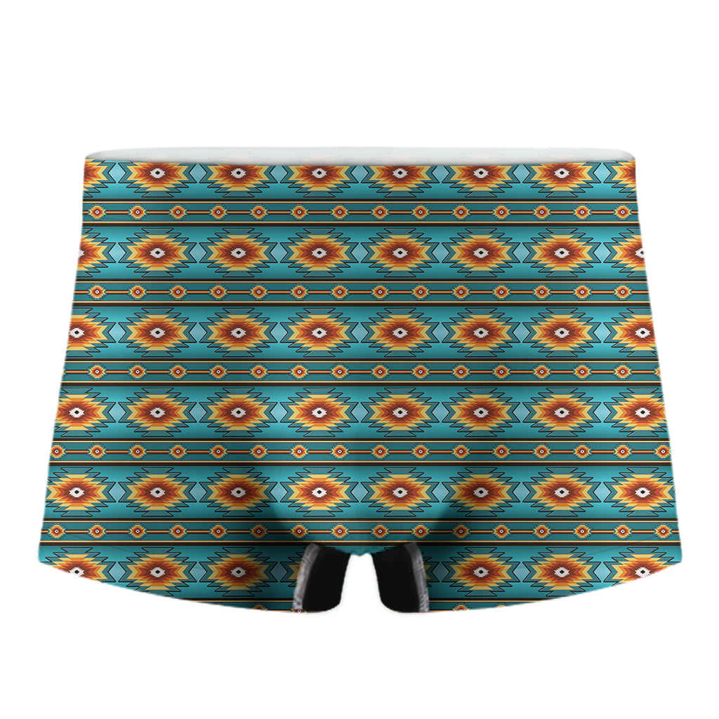 Ethnic Southwestern Navajo Pattern Print Men's Boxer Briefs