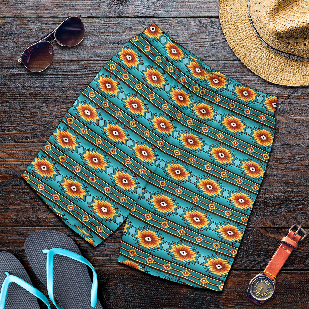Ethnic Southwestern Navajo Pattern Print Men's Shorts