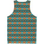 Ethnic Southwestern Navajo Pattern Print Men's Tank Top