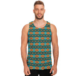 Ethnic Southwestern Navajo Pattern Print Men's Tank Top