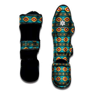 Ethnic Southwestern Navajo Pattern Print Muay Thai Shin Guard