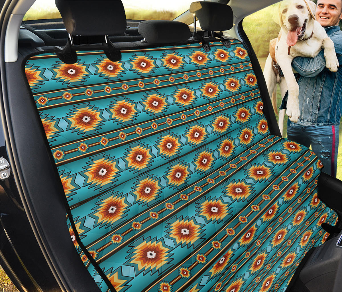 Ethnic Southwestern Navajo Pattern Print Pet Car Back Seat Cover