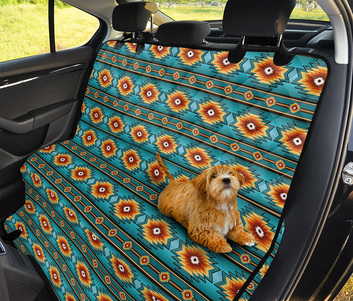 Ethnic Southwestern Navajo Pattern Print Pet Car Back Seat Cover