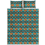 Ethnic Southwestern Navajo Pattern Print Quilt Bed Set