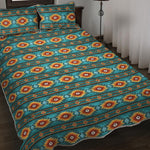 Ethnic Southwestern Navajo Pattern Print Quilt Bed Set
