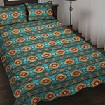 Ethnic Southwestern Navajo Pattern Print Quilt Bed Set