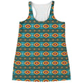 Ethnic Southwestern Navajo Pattern Print Women's Racerback Tank Top