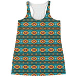 Ethnic Southwestern Navajo Pattern Print Women's Racerback Tank Top