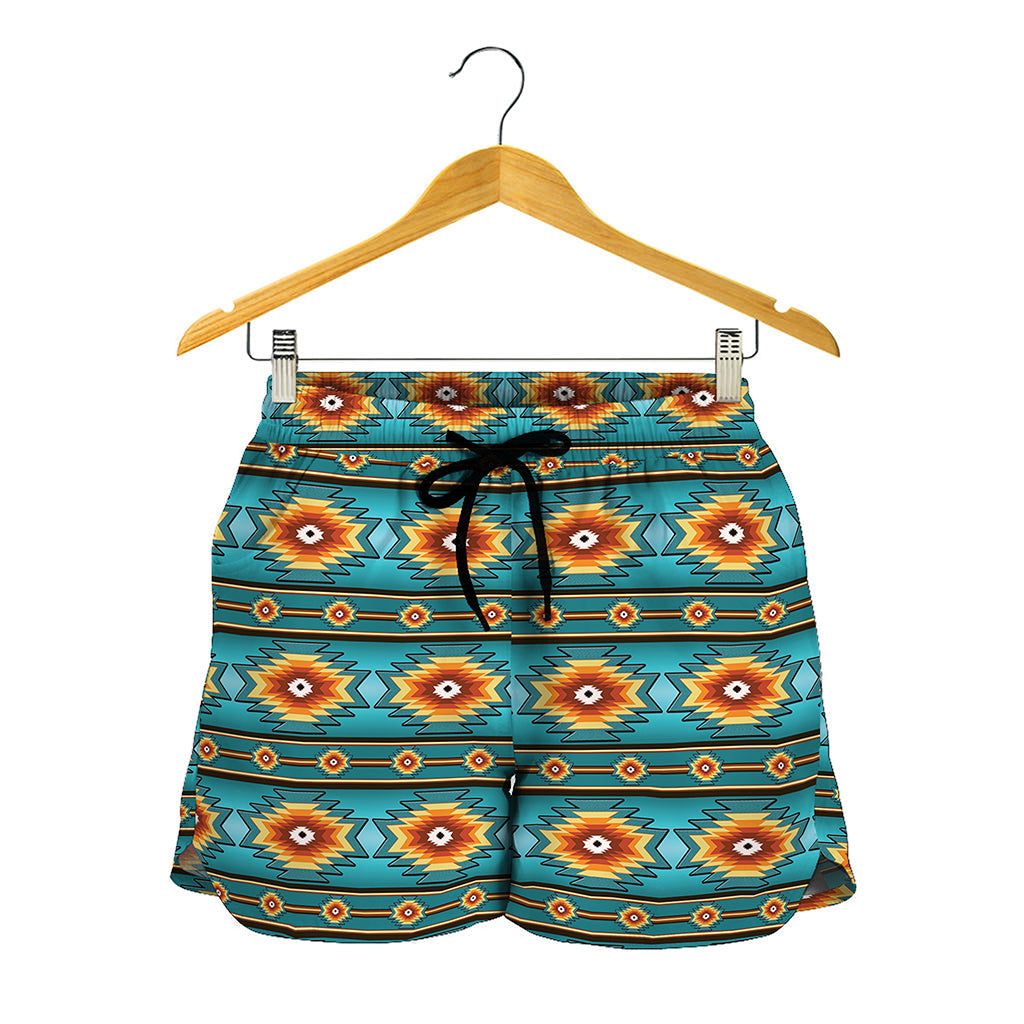 Ethnic Southwestern Navajo Pattern Print Women's Shorts