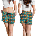 Ethnic Southwestern Navajo Pattern Print Women's Shorts