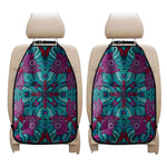 Ethnic Teal Bohemian Pattern Print Car Seat Organizers