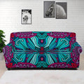 Ethnic Teal Bohemian Pattern Print Sofa Cover