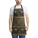 Ethnic Thai Elephant Pattern Print Apron