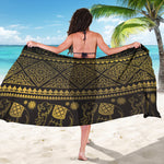 Ethnic Thai Elephant Pattern Print Beach Sarong Wrap