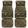 Ethnic Thai Elephant Pattern Print Front and Back Car Floor Mats