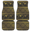 Ethnic Thai Elephant Pattern Print Front and Back Car Floor Mats