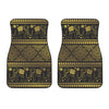 Ethnic Thai Elephant Pattern Print Front Car Floor Mats