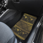 Ethnic Thai Elephant Pattern Print Front Car Floor Mats