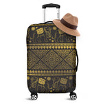 Ethnic Thai Elephant Pattern Print Luggage Cover