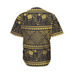 Ethnic Thai Elephant Pattern Print Men's Baseball Jersey
