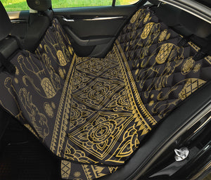 Ethnic Thai Elephant Pattern Print Pet Car Back Seat Cover