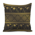 Ethnic Thai Elephant Pattern Print Pillow Cover