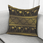 Ethnic Thai Elephant Pattern Print Pillow Cover