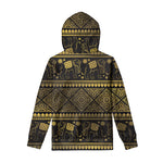 Ethnic Thai Elephant Pattern Print Pullover Hoodie