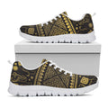 Ethnic Thai Elephant Pattern Print White Running Shoes