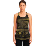 Ethnic Thai Elephant Pattern Print Women's Racerback Tank Top
