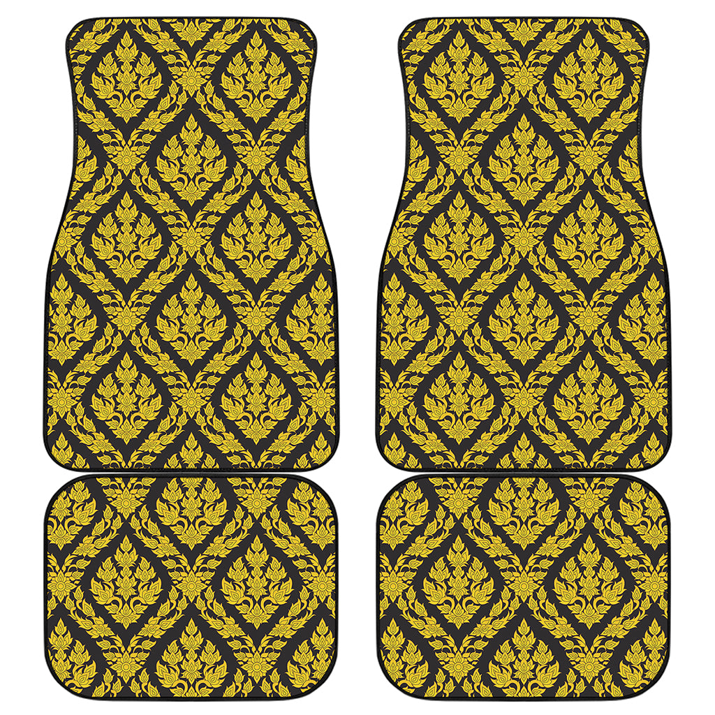 Ethnic Thai Pattern Print Front and Back Car Floor Mats