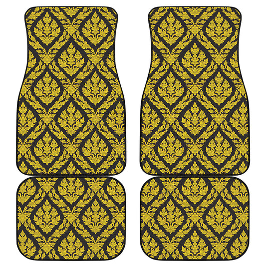 Ethnic Thai Pattern Print Front and Back Car Floor Mats