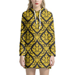 Ethnic Thai Pattern Print Hoodie Dress