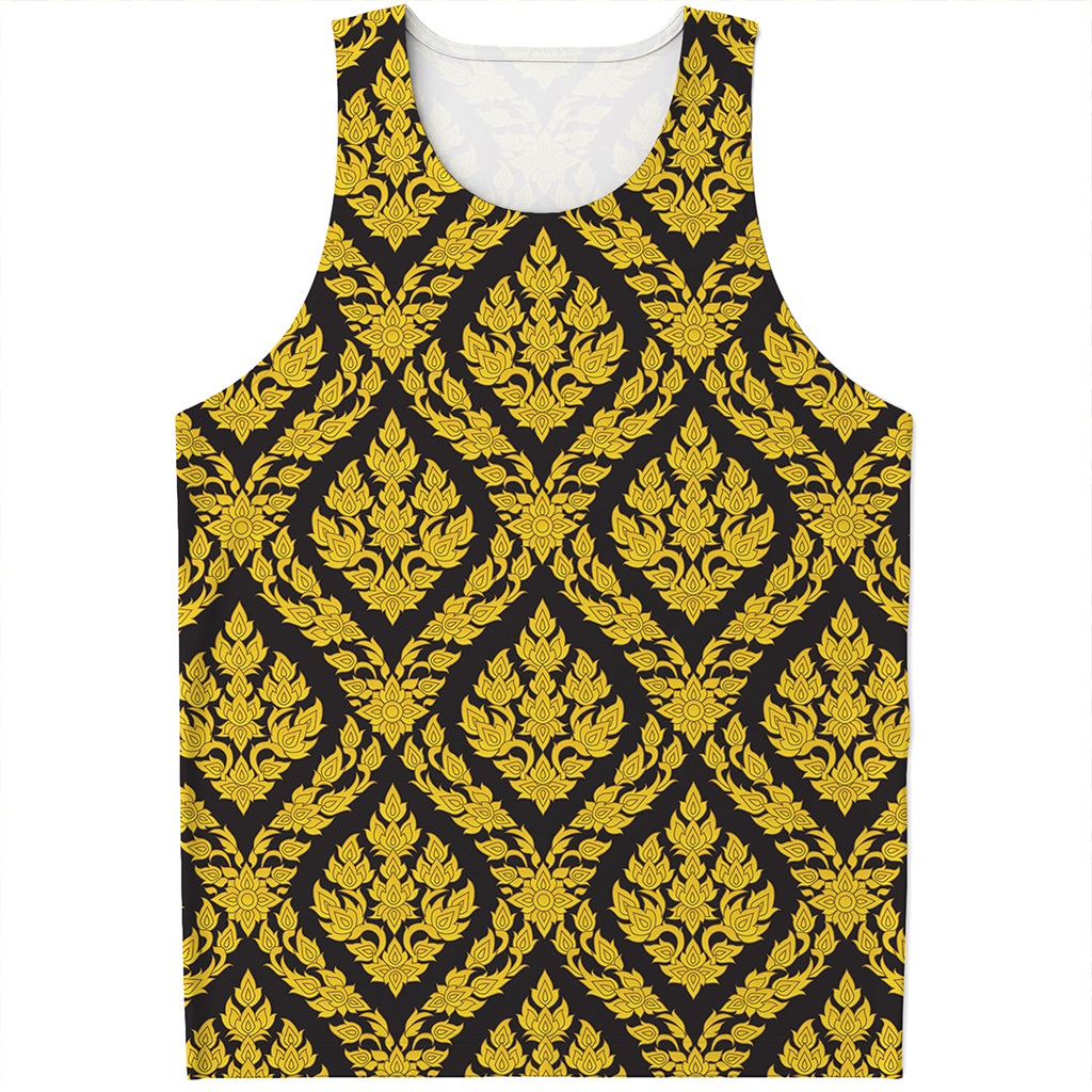 Ethnic Thai Pattern Print Men's Tank Top