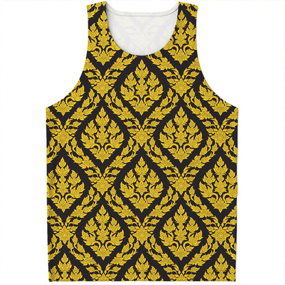 Ethnic Thai Pattern Print Men's Tank Top