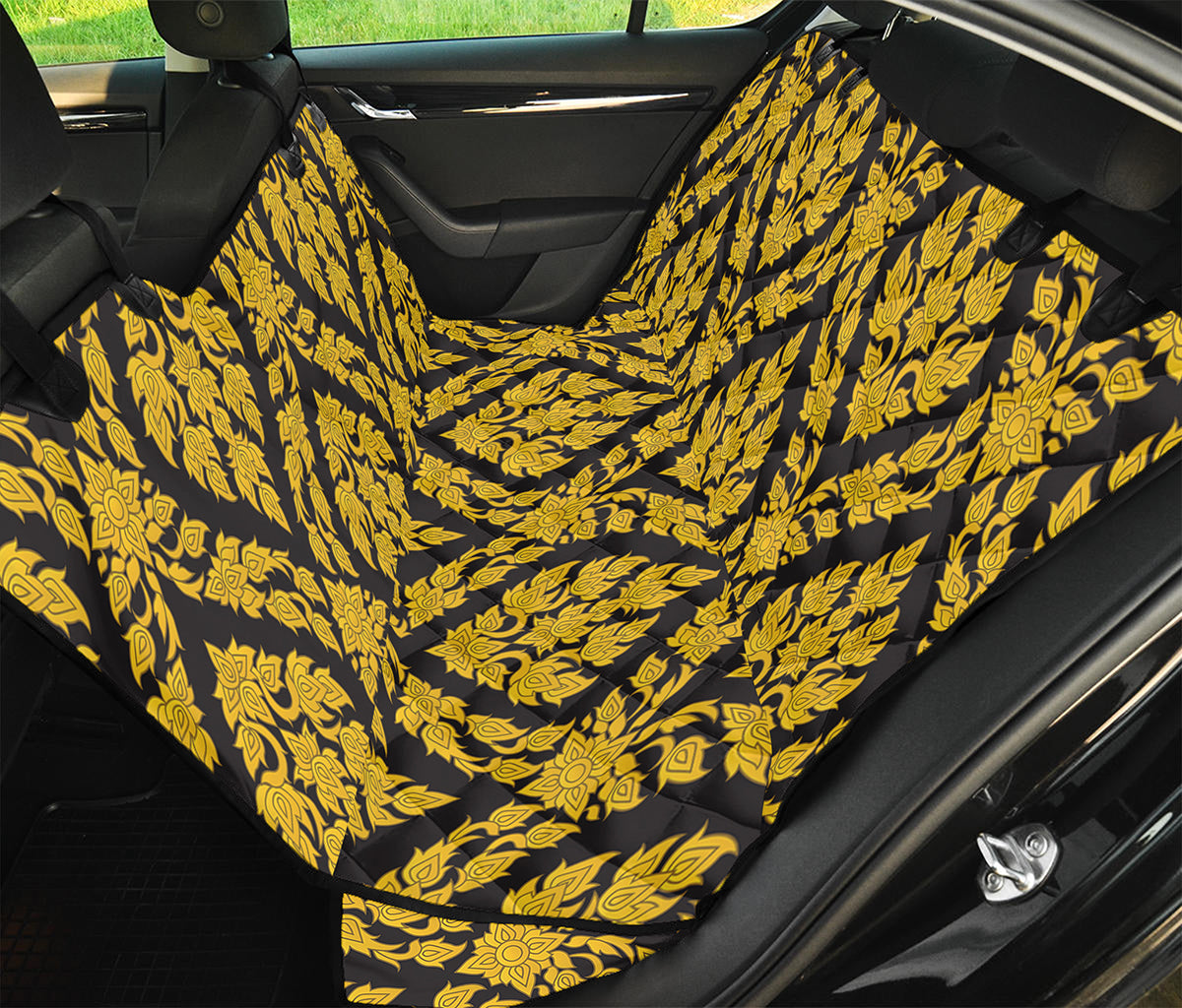Ethnic Thai Pattern Print Pet Car Back Seat Cover