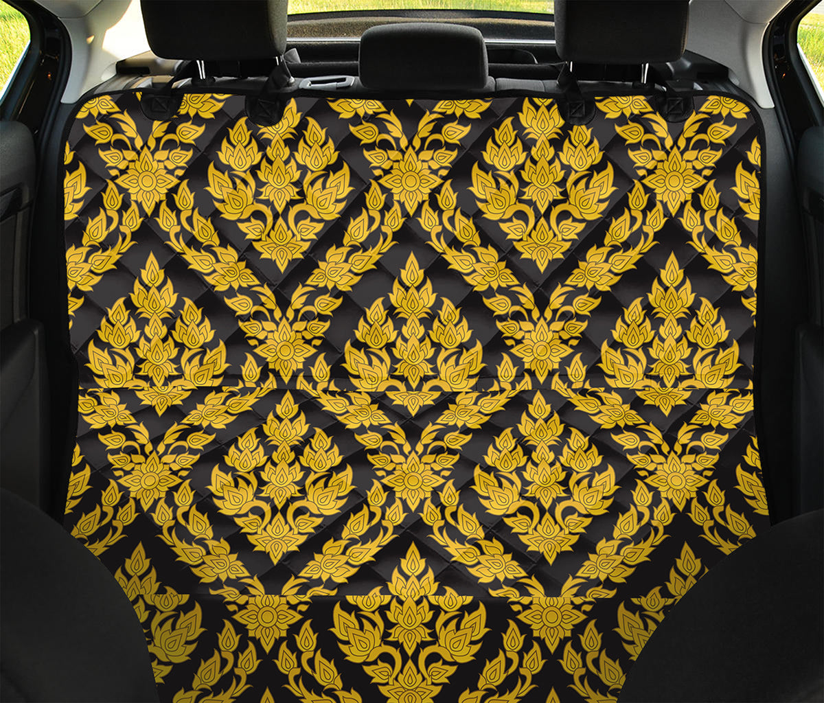 Ethnic Thai Pattern Print Pet Car Back Seat Cover