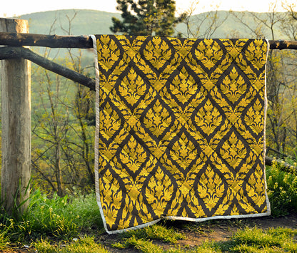 Ethnic Thai Pattern Print Quilt