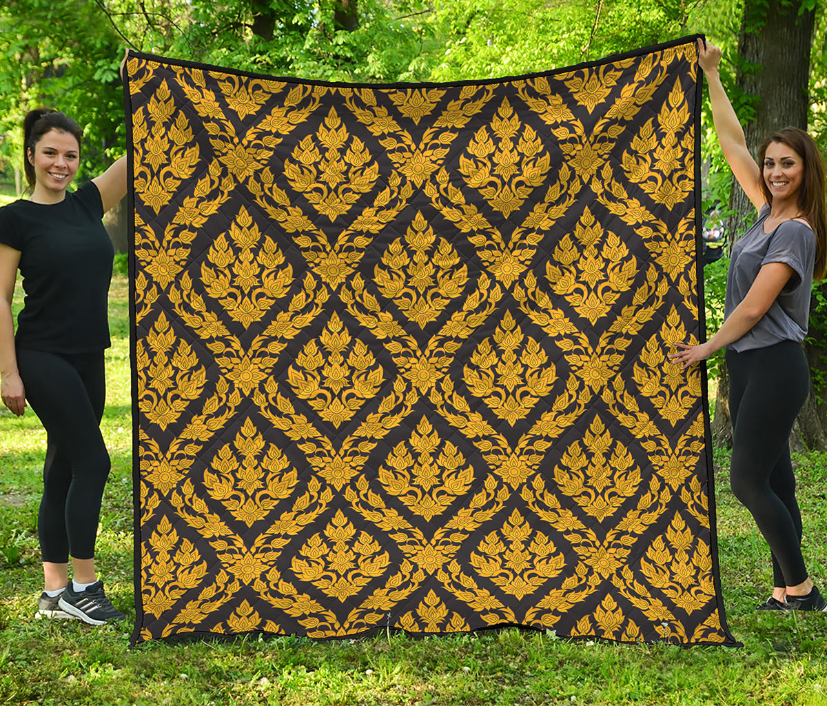 Ethnic Thai Pattern Print Quilt